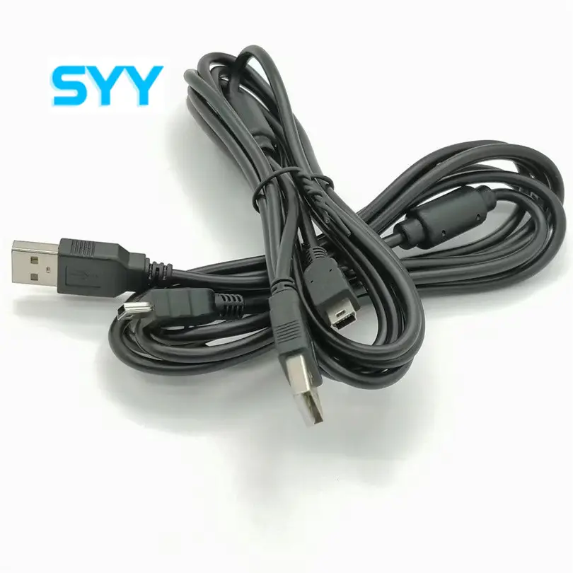 SYY 고품질 1.8M 마그네틱 링 USB 게임 컨트롤러 충전기 케이블 플레이 스테이션 3 PS3 충전 데이터 라인 게임 액세서리