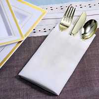 Serviettes de Cocktail jetables en lin