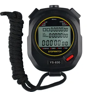 Hatırlama spor dijital çalışma kronometre Lcd profesyonel Stopwatches ile şehir bellek el cep kronometre