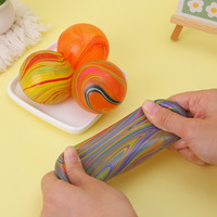 Balle anti-stress extensible et colorée en forme de tourbillon, jouet sensoriel amusant pour soulager le stress, décompression, cadeau pour enfants et adultes, décoration de fête