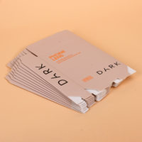 Boîtes cadeaux personnalisées de luxe en blanc avec estampage à chaud en or, biodégradables, de qualité alimentaire, pour cosmétiques, rouge à lèvres, gloss à lèvres