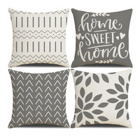 Housse de Coussin Carrée à Motif Géométrique Moderne et Minimaliste, Vente Directe Usine, pour Décoration de Canapé Maison ou Voiture, Plusieurs Options Disponibles