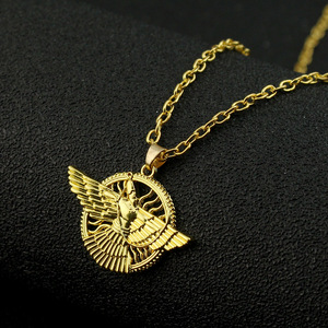 Ashur colgante collar Lama alado Toro Lamassu collares para hombre mujer asirio deidad protectora joyería - Product Image 6