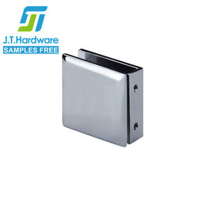 Pince à verre biseautée en laiton pour salle de douche, montage mural de style verre - Product Image 2