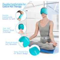Capuchon de soulagement de la migraine largement utilisé enveloppement de tête de glace compresse froide capuchon de soulagement des maux de tête capuchon de glace pour les maux de tête et la migraine