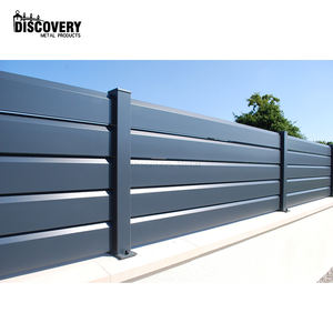 Prix bas Clôture <span class=keywords><strong>en</strong></span> aluminium métallique pour jardin extérieur pour villa Panneau horizontal <span class=keywords><strong>en</strong></span> aluminium Clôture à lattes - Product Image 2