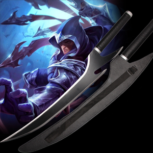 ดาบเงาแห่งดาบอันศักดิ์สิทธิ์จากเกมยอดนิยม League <span class=keywords><strong>of</strong></span> Legends พร้อมซองหนัง ของสะสม ของตกแต่ง และอุปกรณ์คอสเพลย์ - Product Image 1