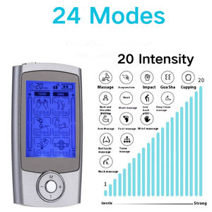 Tens Ems <span class=keywords><strong>Mini</strong></span> elektro stimülasyon masaj bel omuz boyun ağrısı için ayarlanabilir zamanlama kontrolü dahili pil - Product Image 4
