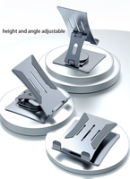 Support de tablette en métal robuste de qualité supérieure, ergonomique, à double axe réglable, portable, pivotant à 360°, pour bureau