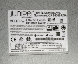 EX4550-32F-AFO for Juniper EX4550 Series <b>Ethernet</b> <b>Switch</b> EX4550-32F-AFO - Product Image 2