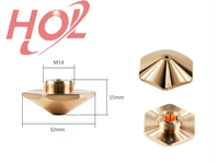 Buse de découpe laser D28H15, buse laser monocouche pour buse à eau sous pression CNC