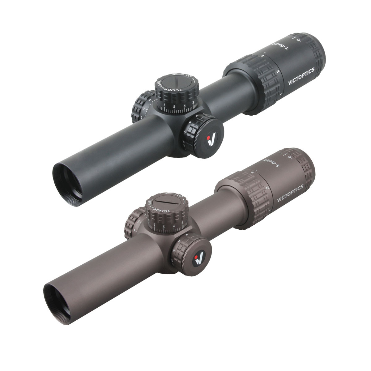 Victoptics S6 1-6x24 компактный 6x прицел черный/сгоретый коричневый два цвета прицела на выбор с нулевым сбросом и блокировкой револьвера подходят для настоящей