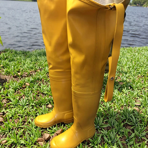 Biểu Tượng Tùy Chỉnh Vàng Cao Su Câu Cá <span class=keywords><strong>Waders</strong></span> Không Thấm Nước <span class=keywords><strong>Hip</strong></span> <span class=keywords><strong>Waders</strong></span> Cho Quần Câu Cá - Product Image 3