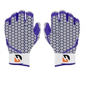 Premium Custom Baseball Batting <b>Gloves</b> with Professional Grade Leather Palm Superior Grip Technology Breathable Stretch Fabric - Product Image 1