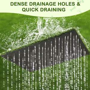 トイレリターボックストレイとEPEマット付きポータブル大型人工芝再利用可能犬おしっこパッドトイレ - Product Image 5