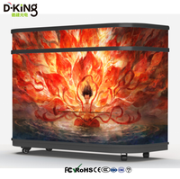 Cabina de DJ Digital LED D-King, Pantalla LED Portátil, Soporte de Mesa para Cabina, Panel de Visualización LED para Discotecas, Bares y Escenarios