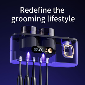 Desinfectador <span class=keywords><strong>de</strong></span> Cepillos <span class=keywords><strong>de</strong></span> <span class=keywords><strong>Dientes</strong></span> Inteligente con Esterilización UV, Montaje sin Taladro, <span class=keywords><strong>Dispensador</strong></span> y <span class=keywords><strong>Pasta</strong></span> <span class=keywords><strong>de</strong></span> <span class=keywords><strong>Dientes</strong></span> Automática, Gran Venta - Product Image 3