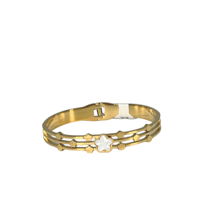 Bracelet tendance en acier inoxydable 316L plaqué or PVD, bijoux durables et résistants - Product Image 1