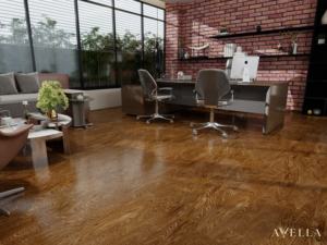 Plancher en vinyle SPC écologique résistant à l'eau, installation par clic, antidérapant, à large lattes, pour appartement – Zéro réclamation client - Product Image 2