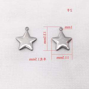 Presión <span class=keywords><strong>de</strong></span> aceite <span class=keywords><strong>de</strong></span> acero inoxidable Pentáculo pulsera colgante collar pendiente DIY accesorios <span class=keywords><strong>de</strong></span> joyería fabricantes al por mayor - Product Image 3