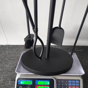 Venta al por mayor de pinzas de hierro forjado baratas, <span class=keywords><strong>Pala</strong></span> y cepillo, juego de herramientas para chimenea para <span class=keywords><strong>horno</strong></span> de pizza - Product Image 5