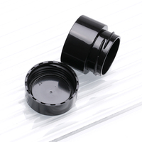 Nouveau design – Pots en plastique noirs vides 5G pour nail art, contenants personnalisés pour colle cosmétique et gel