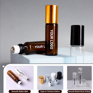 Listo para Enviar: Envase de Vidrio Ámbar Esmerilado y Transparente de 3ml, 5ml, 10ml con Rodillo para Aceites Esenciales y Perfumes - Product Image 3