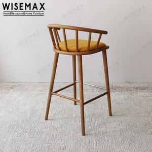 WISEMAX mobili all'ingrosso ristorante mobili <span class=keywords><strong>in</strong></span> <span class=keywords><strong>legno</strong></span> massello bar mobili bracciolo da banco sedia <span class=keywords><strong>per</strong></span> casa bar <span class=keywords><strong>cucina</strong></span> - Product Image 6