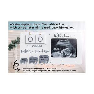 Bestseller Houten Countdown Weken Echografie Fotolijst Voor Geboorte Informatie - Product Image 5