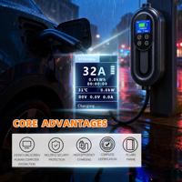 Chargeur de voiture électrique 11 kW Type 2 CE/TUV et chargeur rapide pour opérations en flotte avec affichage LED, RFID et OCPP 1.6J Smart Load