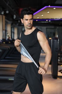 Fabbrica casa uso <span class=keywords><strong>vita</strong></span> Trainer poliestere Sauna sudore <span class=keywords><strong>cintura</strong></span> <span class=keywords><strong>vita</strong></span> Trimmer fascia dimagrante tuta per il corpo allenamento e la perdita di peso - Product Image 3