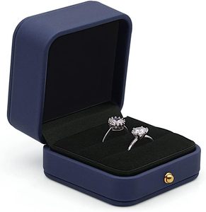 High-end Custom logo Color PU Leather Jewelry <b>Gift</b> Packaging Set <b>Boxes</b> for Luxury Jewellery - Product Image 1