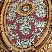 Vente d'usine éclairage plafond rose fleur design plafond PS décoration de plafond artistique pour mariage