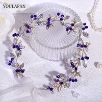 YouLaPan – serre-tête exquis en métal et strass pour femmes, fait à la main, style bohème, accessoires pour cheveux pour mariage, banquet, danse, fête, A338