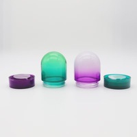 Frasco de Vidrio Transparente de 100 ml con Tapa a Prueba de Niños, Cúpula Redonda, Logotipo Personalizado, Envase de Crema Cosmética al por Mayor, Envase de Vidrio OEM