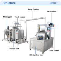 Ligne de production de bonbons HNOC Starch Mogul Collagen Gummy Machine à bonbons semi-automatique