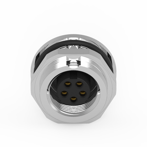 Conector M12 de 5 Pines Tipo Soldadura Más Vendido, Bloqueo Frontal, Impermeable IP67, 3A - Product Image 2