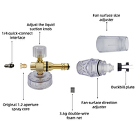 Pistolet de lavage haute pression détachable en plastique PA, lance à mousse durable pour nettoyage automobile, qualité supérieure, vente chaude