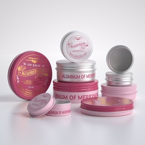 80mL 100mL 150mL 200mL 250mL Cylindrical Tin Custom Lip Balm & Lotion <b>Blush</b> Containers Aluminum Cosmetic Jars with Screw Cap - Product Image 1