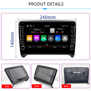 เครื่องนำทางรถยนต์ Android สำหรับ Audi TT ปี 2006-2014 ใช้ได้ทั่วโลก หน้าจอขนาดใหญ่ เชื่อมต่อ USB รองรับ Wireless Carplay ฟังก์ชั่น GPS รุ่น Lelv - Product Image 2