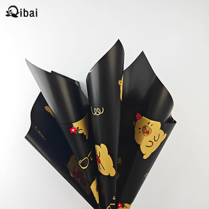 Qiba luxe fleur papier d'emballage couleur unie étanche PP pour <span class=keywords><strong>fleuriste</strong></span> paquet saint valentin emballage nouveau Capybara Design - Product Image 6