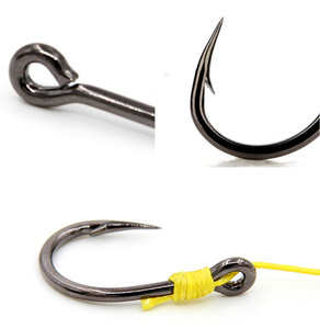 Hameçons <span class=keywords><strong>Mustad</strong></span> 10827 en acier à haute teneur en carbone 1 # Hameçons de pêche en mer pour la pêche au bar, à la carpe et au snapper, super résistants, à barbelures, pour jigging - Product Image 4