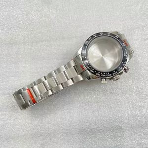 Waterproof VK63/64 Movement Chronograph Function <b>Watch</b> <b>Case</b> and Strap Set Stainless Steel Compatible with Sapphire Crystal - Product Image 2