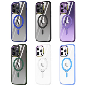 Designer à la mode charge dur coloré magnétique sûr porte-anneau étui de téléphone portable pour <span class=keywords><strong>iPhpne</strong></span> 11 <span class=keywords><strong>12</strong></span> 13 14 15 16 Pro Max couverture - Product Image 1