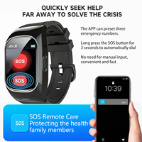 Reloj de Emergencia para Personas Mayores con Detección de Caídas, Botón de Pánico con Llamada SOS, GPS, Reloj 4G, Monitor de Salud para Personas Mayores