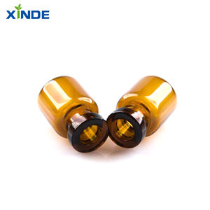 Frasco Redondo de Vidrio Ámbar para Uso en Laboratorio con Tapón de Goma, para Almacenamiento de Píldoras Perfumadas, Tratamiento de Superficie con Serigrafía, Infusión Xinde CN/JIA - Product Image 5