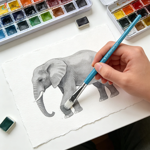 Juego de pinceles profesionales para pintura artística con virola metálica, mango de abedul macizo sin deformación, pincel para pintura artística y acuarela - Product Image 5