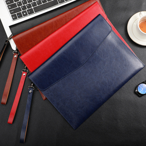 Carpeta de Archivos A4 de Cuero PU, Organizador de Documentos de Negocios, Cierre a Presión, Carpeta Tipo Sobre, Bolsa de Almacenamiento para Recibos y Contratos - Product Image 4