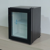 SD21 21L Theken-Eisvitrine mit Selbstschließender Weißer Glastür, Direktkühlung, Mini-Kühltheke, Tiefkühl-Showcase