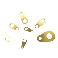 Pièces de fermoirs de collier ovales en cuivre à double trou faits à la main pour la fabrication de bijoux, vente en gros, personnalisables en usine